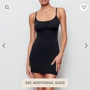 Skims Fits Everbody Slip Dress- Onyx